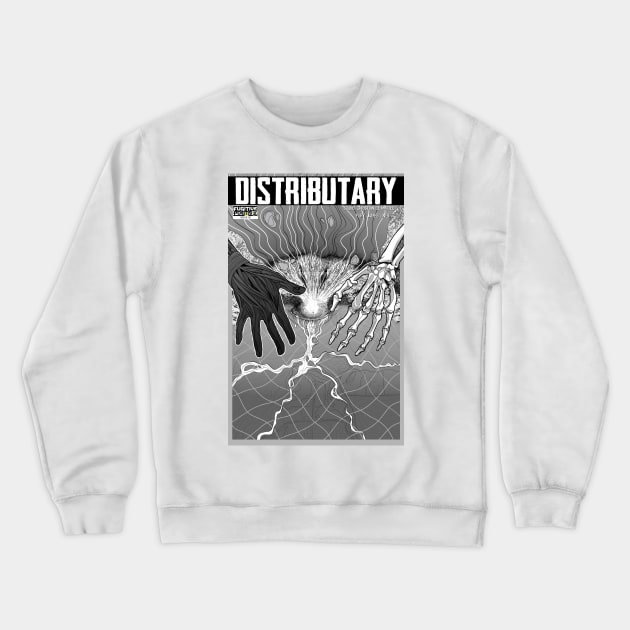 Fugitive Poems "Distributary" Cover Crewneck Sweatshirt by Jamlines